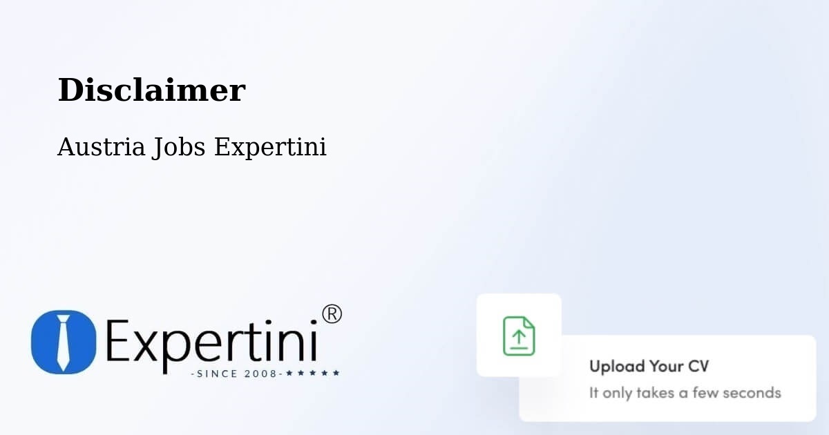 Disclaimer – Loretto - Austria Jobs Expertini